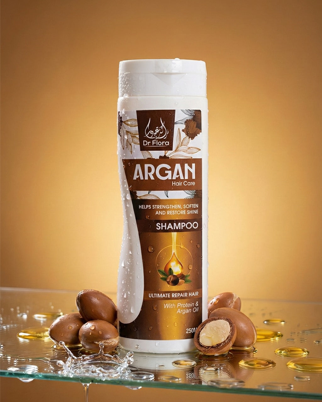 Dr Fiora Argan Shampoo 250ml – anti-hair fall. Soft, Smooth & Shiny Hair | Deep Repair & Nourishment
