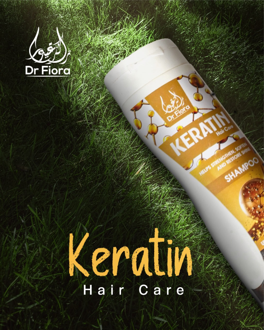 Dr Fiora Keratin Shampoo 250ml – anti-hair fall. Soft, Smooth & Shiny Hair | Deep Repair & Nourishment