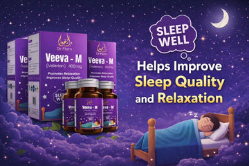 Dr Fiora Veeva-M, Valerian sleeping tablets 400mg | Herbal blend of Valerian root for Sleep, stress, relaxation and balanced mood