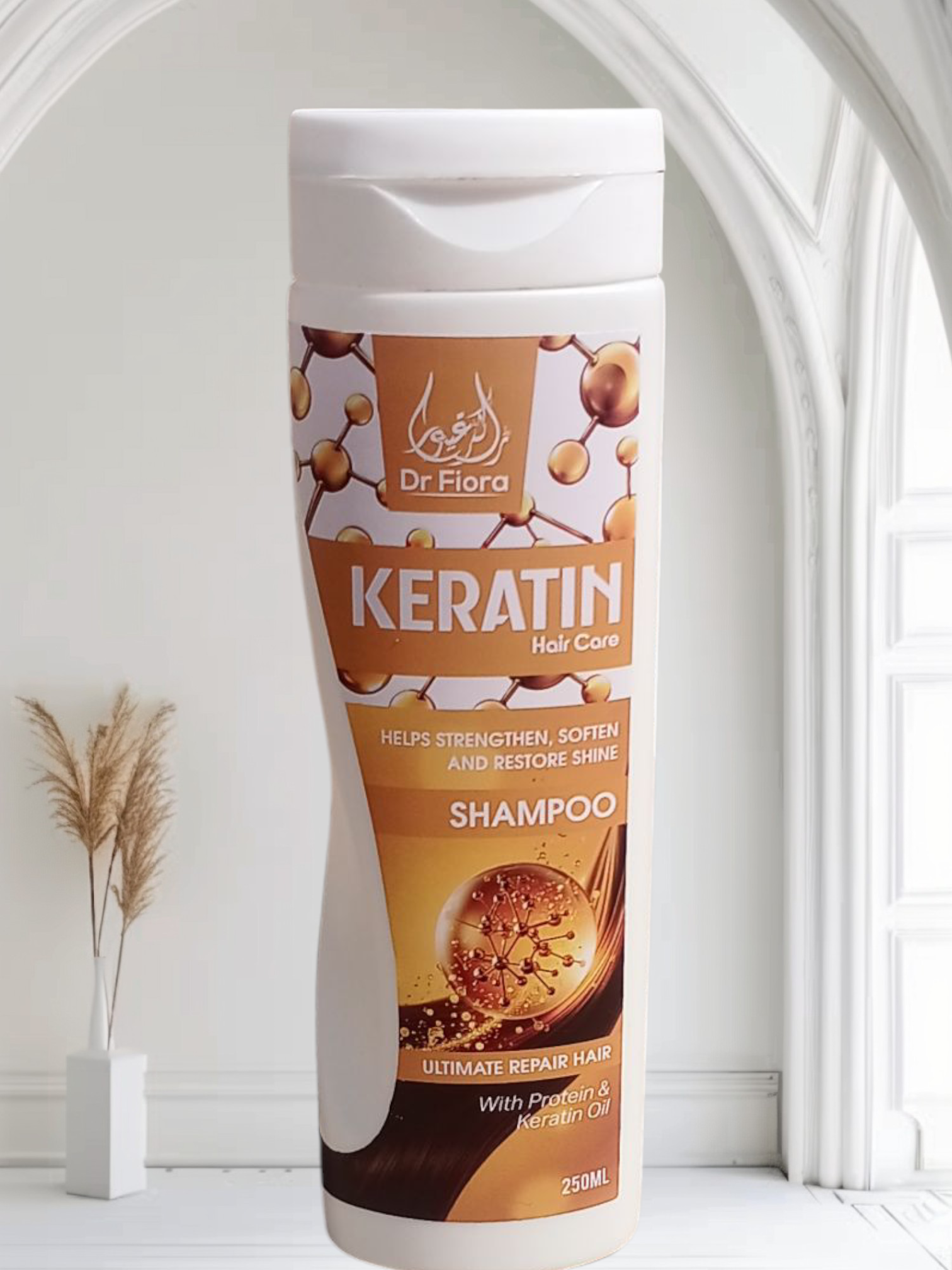 Dr Fiora Keratin Shampoo 250ml – anti-hair fall. Soft, Smooth & Shiny Hair | Deep Repair & Nourishment