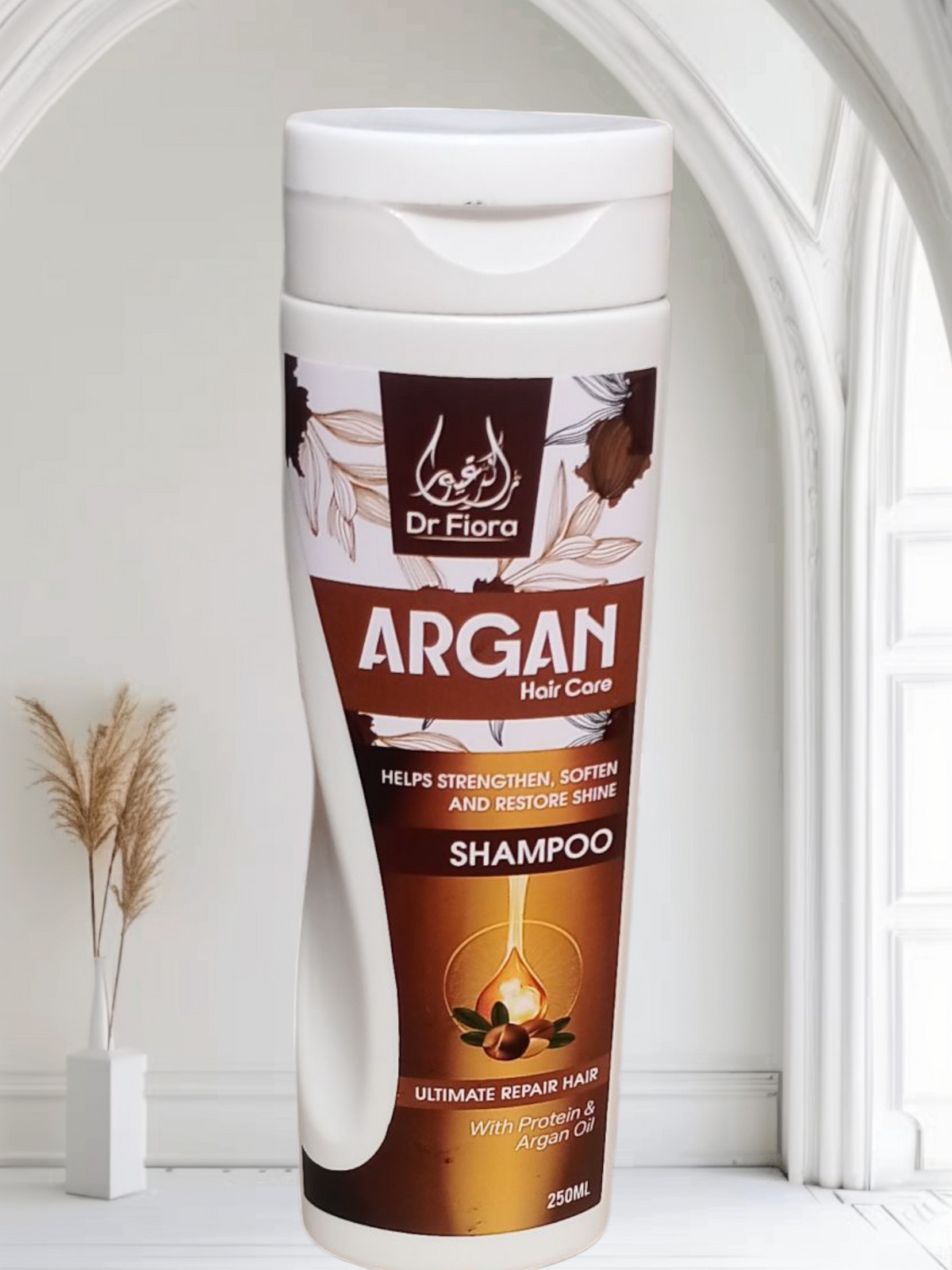 Dr Fiora Argan Shampoo 250ml – anti-hair fall. Soft, Smooth & Shiny Hair | Deep Repair & Nourishment