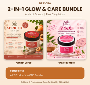 Dr Fiora pack of 2 Apricot scrub and pink clay mask