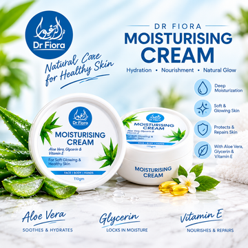 Dr Fiora Moisturizing Cream With Glycerin, Aloe Vera & Vitamin E 110g
